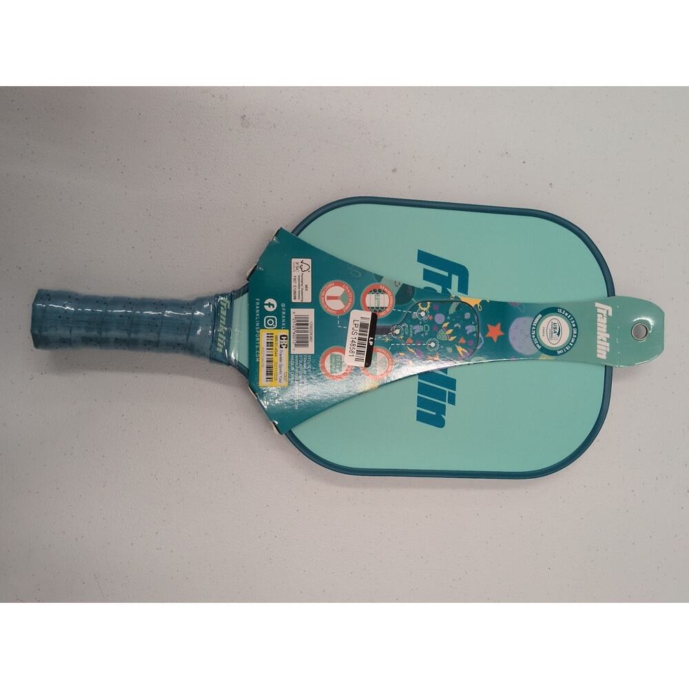Franklin Sports Youth Paddle - Space Graphic: Fiberglass Pickleball Racquet